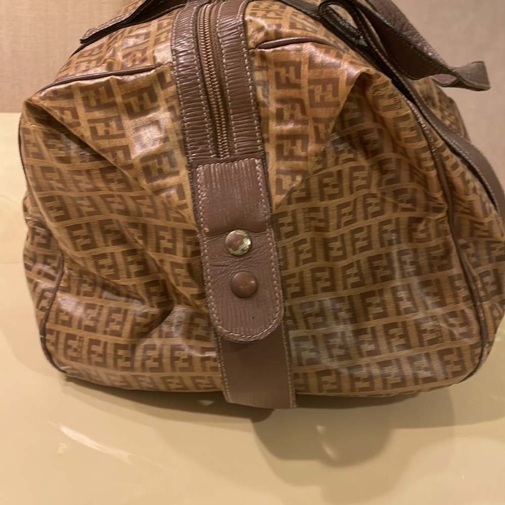FENDI travel VINTAGE Zucca pattern weekender duffle bag O/S - Picture 3 of 15